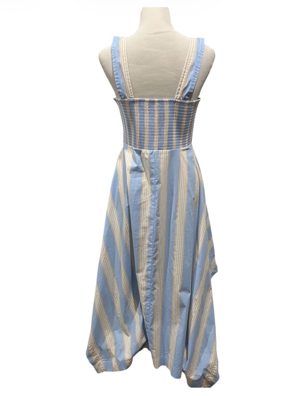 SUMMERSALT The Coastal Poplin Smocked-Back Maxi Dress Size Medium - Picture 3 of 8